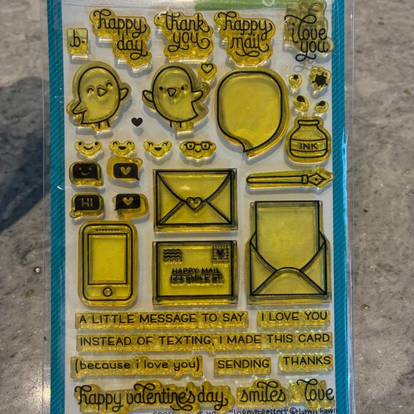 Lawn Fawn Stamps and Dies  Love Letters - Picture 2 of 3